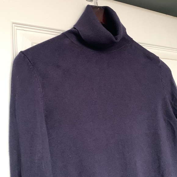 H&M | Navy Ribbed Turtleneck Sz S - Picture 4 of 6